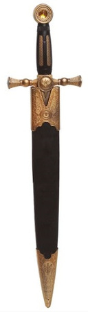 MIECZ RYCERSKI w Pochwie Broń Sztylet 52cm