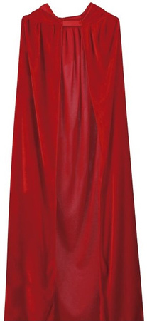 Czerwona PELERYNA z Kaputrem Wampir Diablica 130cm