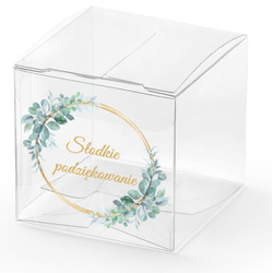 Pudełeczka Słodkie Podziękowanie KOŁO 5cm 10szt.