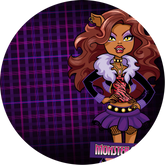 Opłatek tortowy 14 cm, 1 szt. Monster High