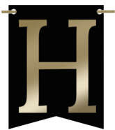 Flagietka, Litera H, Czarna, 1 szt.