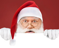 Czapka Świętego MIKOŁAJA z Pomponem 29x41cm