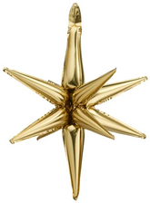 Balon Foliowy Gwiazda 3D ZŁOTA 105cm