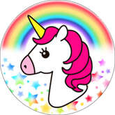 Opłatek tortowy 14 cm, Jednorożec 1 szt.