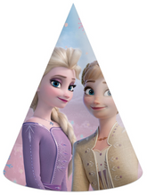 Czapeczki Papierowe KRAINA LODU Frozen Party 6szt