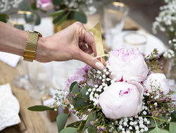 Toppery Numery Cyferki na Stół Złote 11szt.