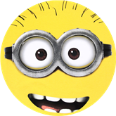 Opłatek tortowy 20 cm, Minionki 1 szt.