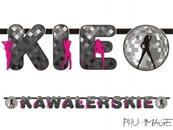 Baner "KAWALERSKIE", 14x190 cm, 1 szt.