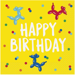Serwetki Happy Birthday BALONOWE PIESKI 33x33cm 16