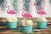 Topper Aloha - Flamingi, 15-23,5 cm, 6 szt.