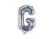 Balon foliowy Litera "G", 35cm, srebrny, 1 szt.