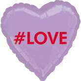 Balon Foliowy Serce #LOVE Walentynki Urodziny 43cm