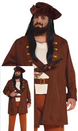 Kostium Strój PIRAT Korsarz Kapitan Jack Bal XXL