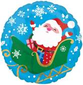 Balon Foliowy Mikołaj Święta Boże Narodzenie 45cm