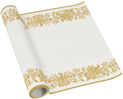 Bieżnik Flizelinowy Złoty Ornament 40x500cm