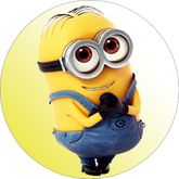Opłatek tortowy 29 cm, Minionki 1 szt.