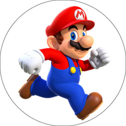 Opłatek tortowy 20 cm, Super Mario 1 szt.