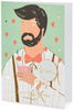 Kartka z pinem Groom, 10.5x14.8cm