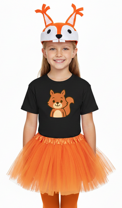 Zestaw WIEWÓRKA Koszulka Nadruk Czapka Tutu 116cm