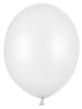 Balony Metaliczne Białe Urodziny 12cm 100szt.