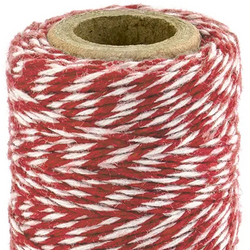 Sznurek Piekarski Bawełniany Biało-Czerwony 50m