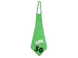 Krawat "LIFE BEGINS AT 50", 1 szt.