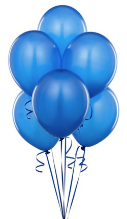 Balony pastelowe 12 cali, 100 szt., niebieski