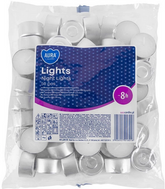 Świeczki PODGRZEWACZE Białe Tealight 8h 50szt.