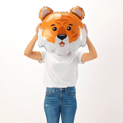 Balon foliowy Głowa Tygrysa 28" 71 cm, 1 szt.