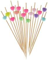 Szpilki do koreczków z serduszkami 16 szt.