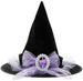 Kapelusz Wiedźmy Czarownicy Czarny Fioletowy