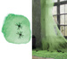 Sztuczna Pajęczyna ZIELONA 4 Pająki Halloween 60g