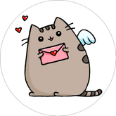 Opłatek tortowy 14 cm, Pusheen Puszin 1 szt.