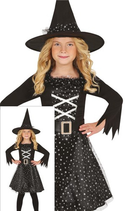 Kostium Strój Gwiezdna CZAROWNICA Wiedźma 10-12lat
