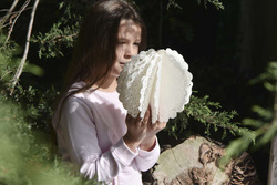 Kula koronkowa biała, 20 cm 1 szt.