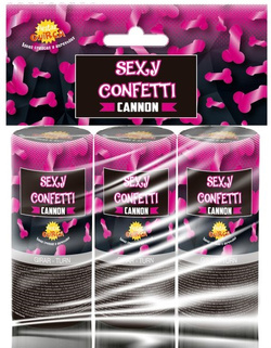 Tuba Strzelająca RÓŻOWE PENISKI Konfetti 3szt.