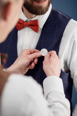 Kartka z pinem Groom, 10.5x14.8cm
