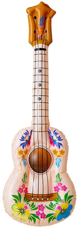 Dmuchana Gitara Ukulele Kwiaty Hawajska 105cm