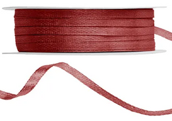 Tasiemka satynowa, bordowa, 3mm/50m