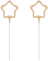 ZIMNE OGNIE Gwiazdy GWIAZDKI 16,5cm 2szt.