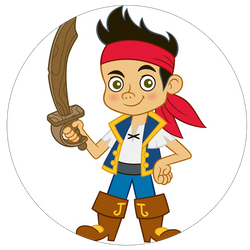 Opłatek tortowy 20 cm, Jake i Piraci 1 szt.