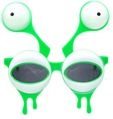Okulary Imprezowe Zielona ŻABA Kosmita Ufoludek