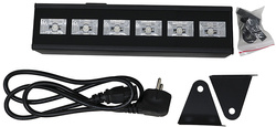 Lampa LED Ultrafioletowa Czarnym Światłem UV 6x3W