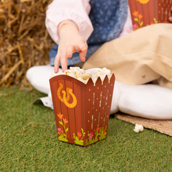 Pudełka Kubełeki na POPCORN KONIKI Konie 6szt.