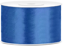 Tasiemka satynowa, królewsko niebieski, 38mm/25m