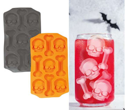 Foremka na Lód Kostki Lodu CZASZKI KOŚCI Halloween