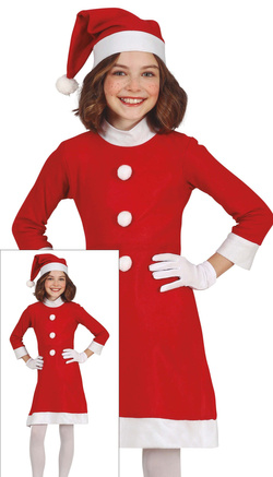 Strój Kostium  Mikołajka PANI MIKOŁAJOWA 3-4 lata