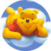 Opłatek tortowy 14 cm, Kubuś Puchatek 1 szt.