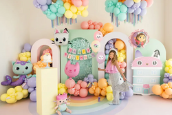 Balony Lateksowe Koci Domek Gabi mix, 30 cm, 6szt.