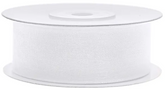 Tasiemka szyfonowa, biała, 25mm/25m